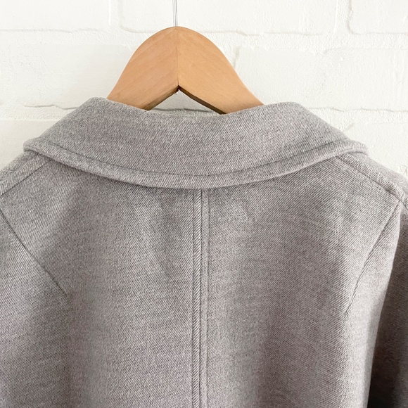 Free People Pea Coat Hannah Slouchy Double Breasted Blazer Oversized Lagenlook M - Picture 10 of 15